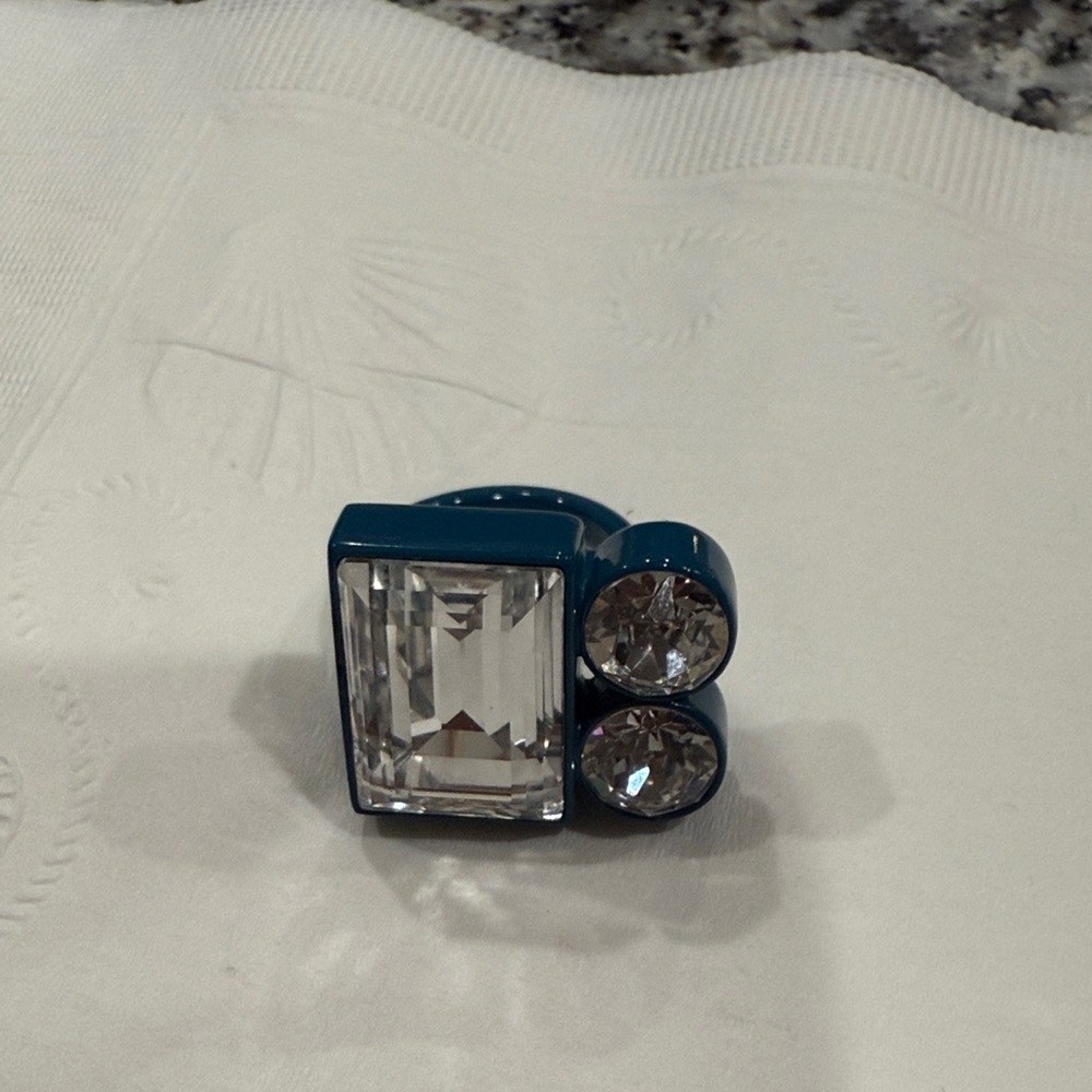 Swarovski Atelier Teal Statement Ring - image 1